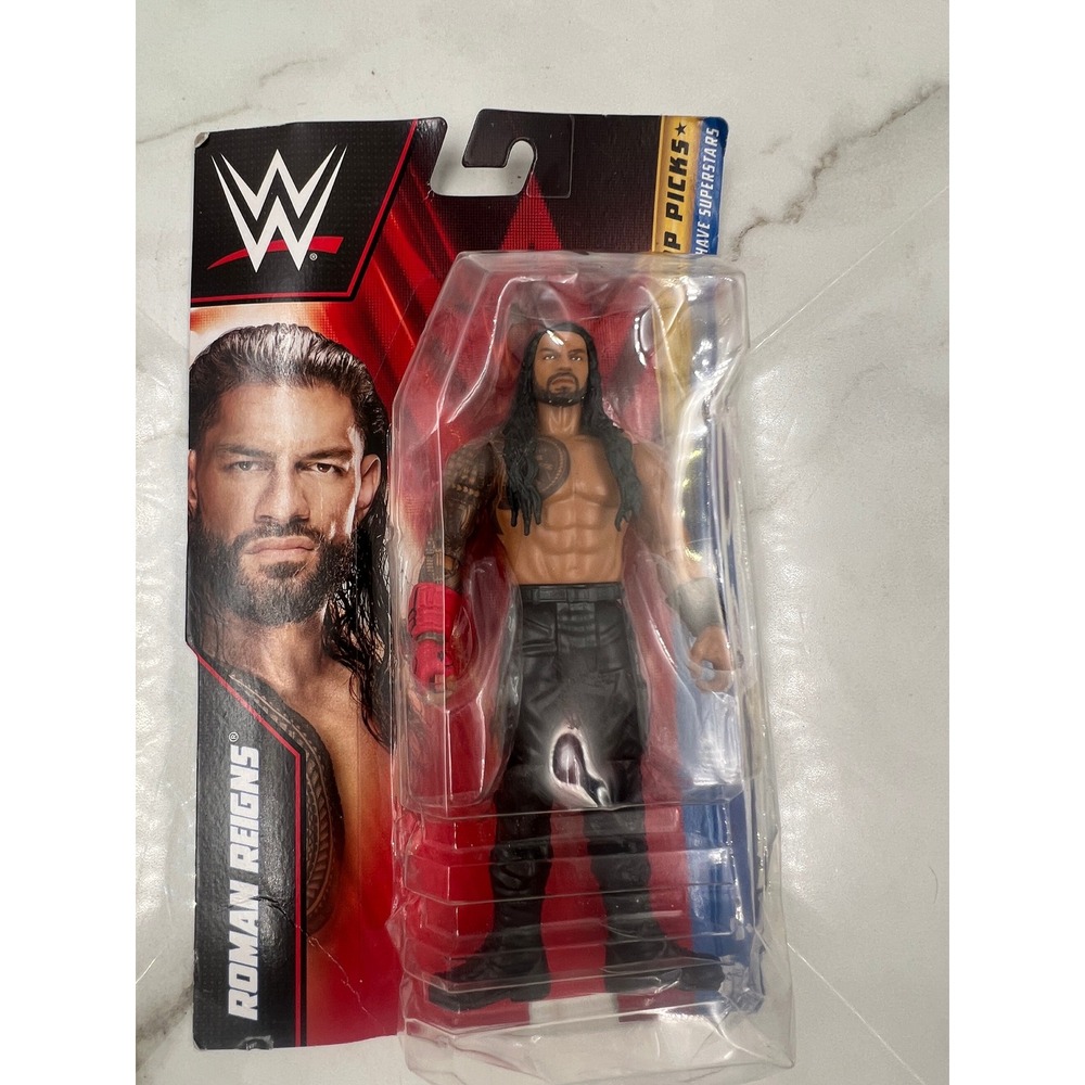 WWE Roman Reigns Mattel Top Picks Action Figure Tribal Chief 2022 HKP75 New